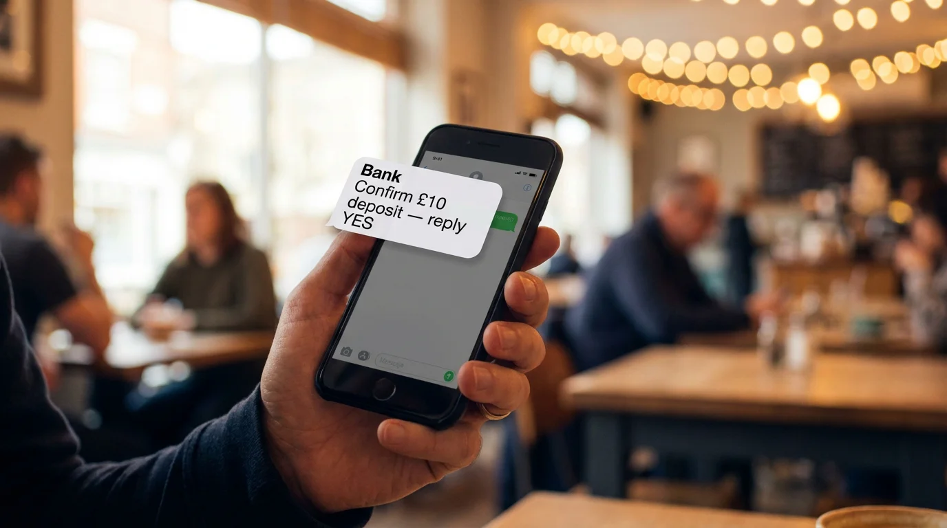 Mobile phone with a pay by phone bill casino deposit confirmation